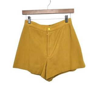 Vintage Georges Marciano Shorts Womens 8 Wool Cashmere High Waisted Made USA 90s